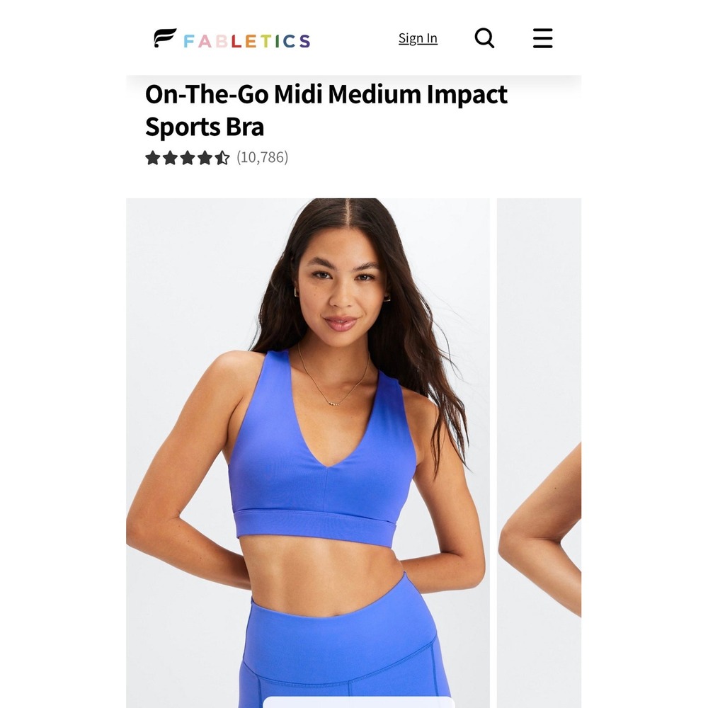 Fabletics on the go midi medium impact sports bra 11